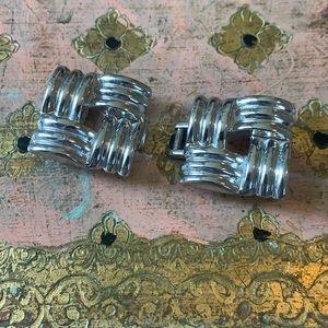 Vintage silver tone belt buckle (just add scarf)